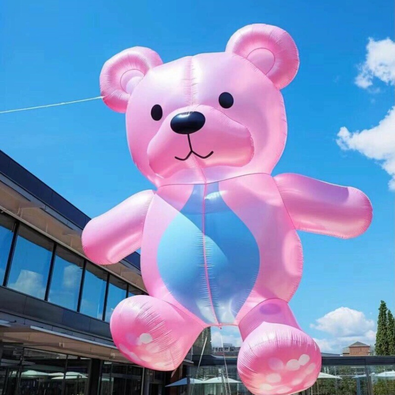 Colorful Cartoon Bear Inflatable Display for Events and Festivals