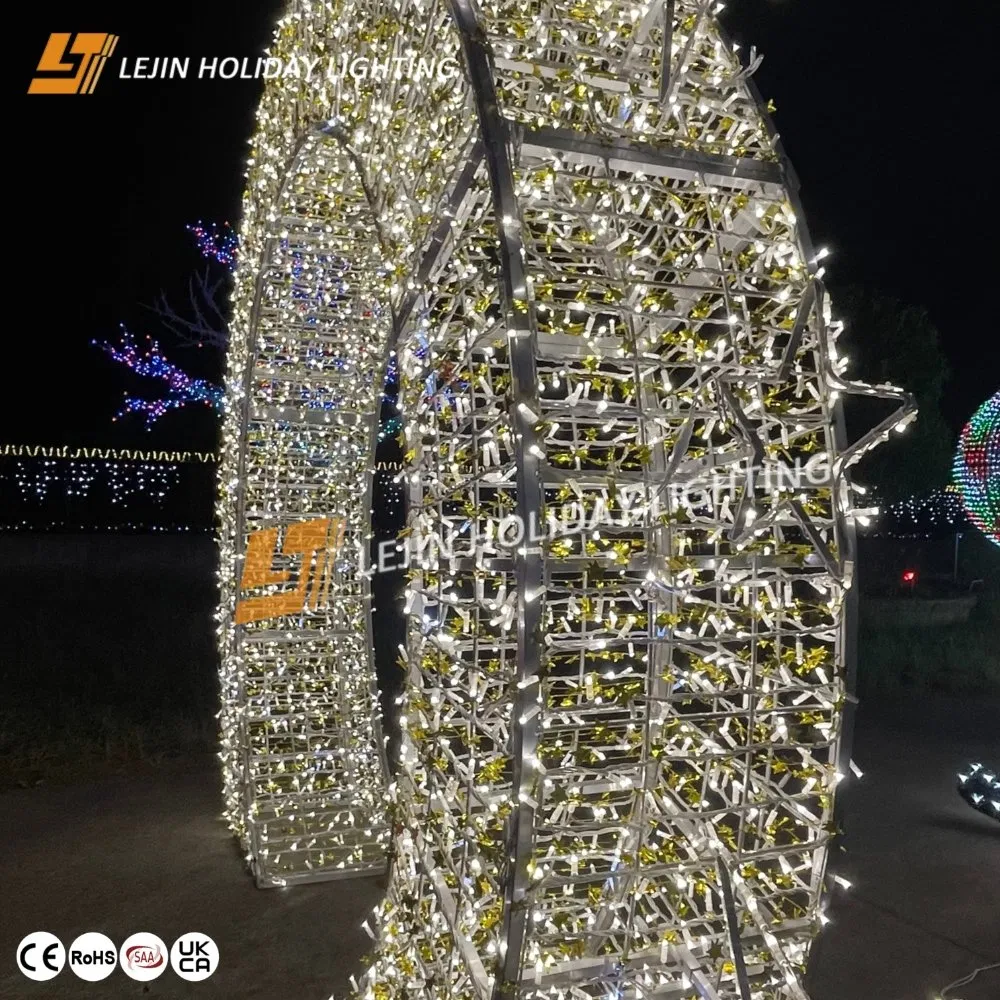 Outdoor Holiday Shopping Mall Square Decorative 24V IP65 Waterproof Tunnel Arch LED Festival Light Supplier