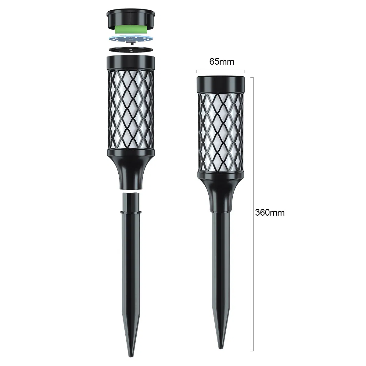 RGB Solar LED Garden Stake Light for Outdoor Landscape Decor