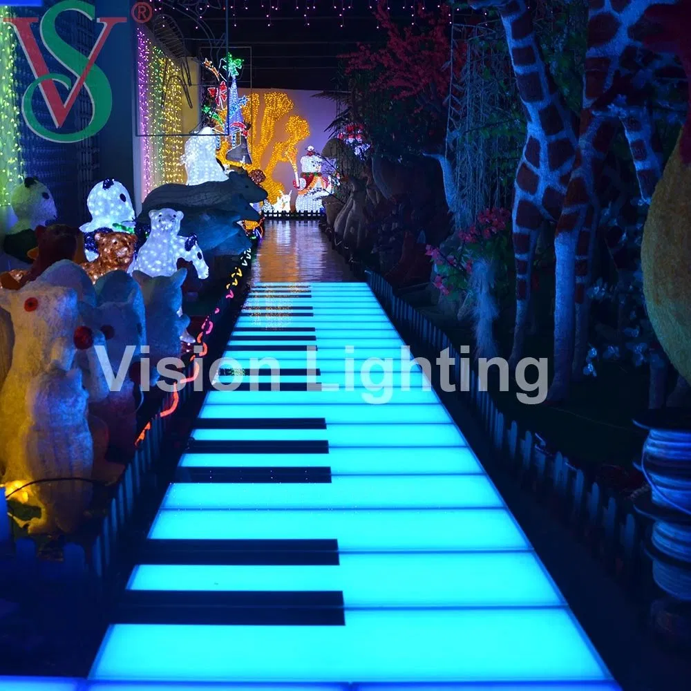 RGB Piano Ground Lights LED Floor Tile for Mall Interactive Supplies