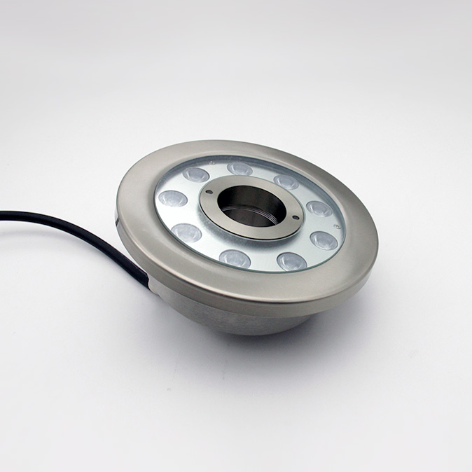 IP68 Stainless Steel Submersible 12V 24V DMX RGB Underwater LED Fountain Light