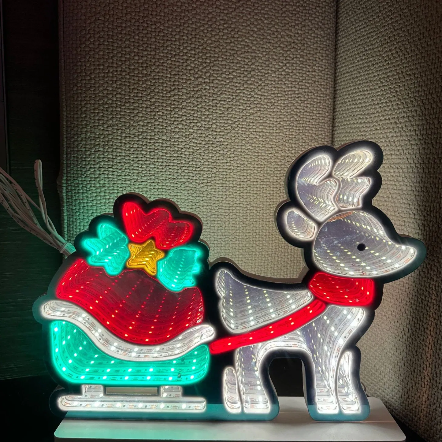 Festival Holiday Decoration Creative Lighting Gifts Christmas Decoration Neon Infinity Lights Letter"Joy"