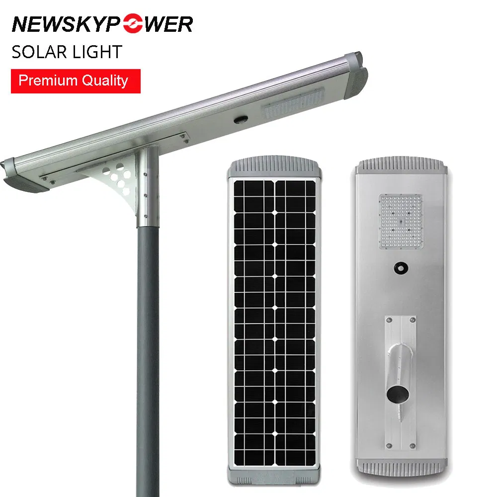 Commercial Government Project 150W LED Solar Street Light Garden Lamp with All in One Cast Aluminum for Outdoor Driveway Plaza Park Road