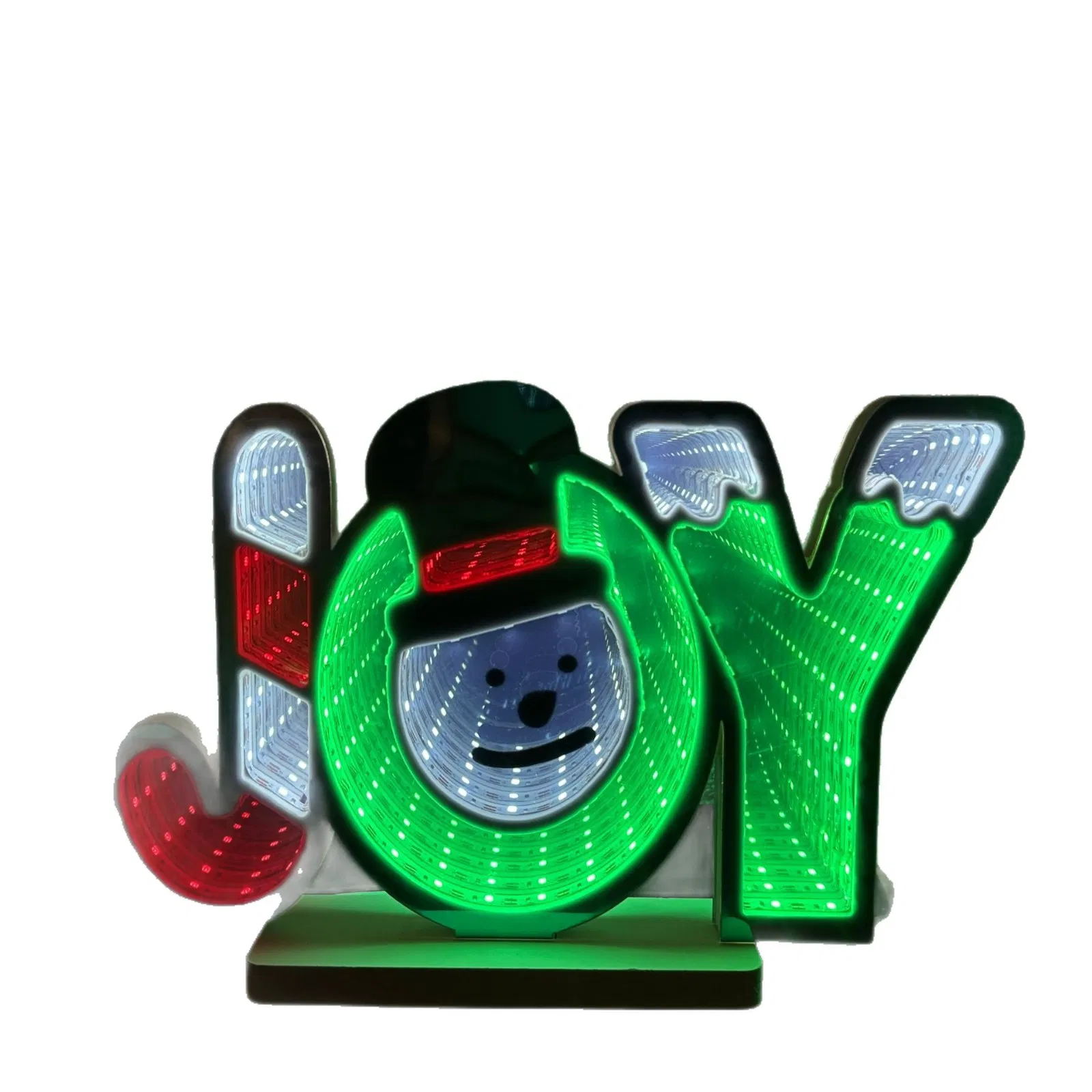 Festival Holiday Decoration Creative Lighting Gifts Christmas Decoration Neon Infinity Lights Letter"Joy"