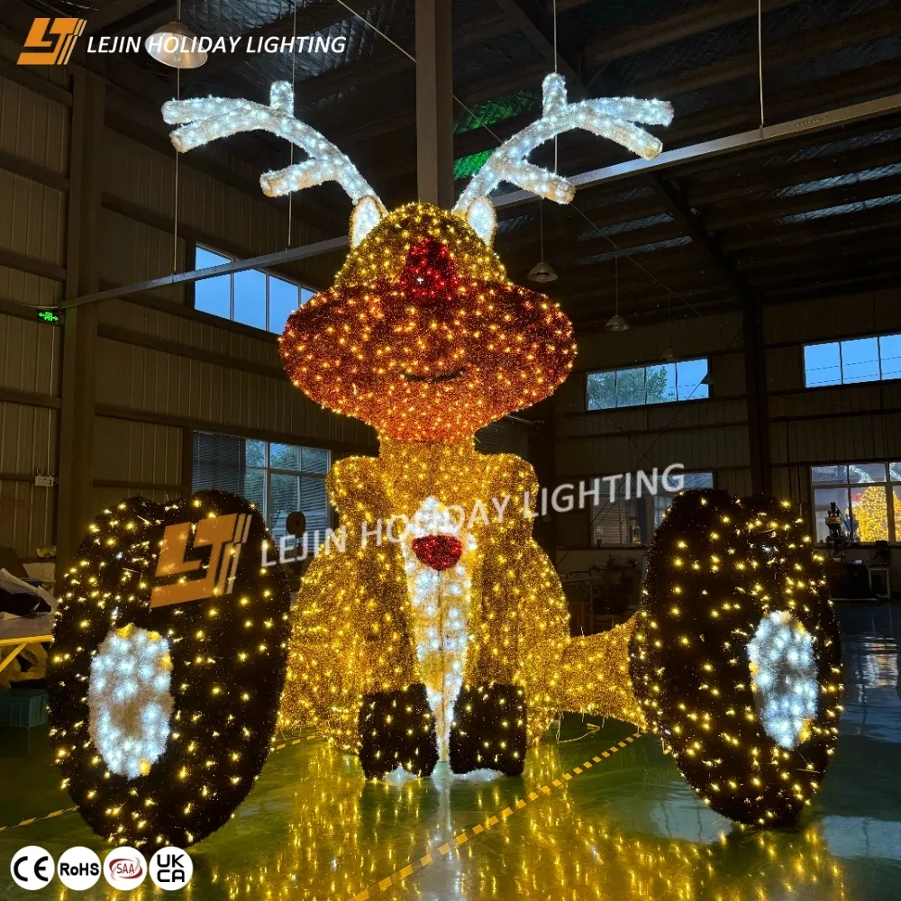 Christmas Decoration LED Giant Elk Motif Lights