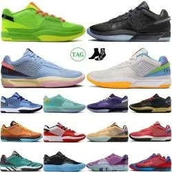 Ja 1 Morant Hunger Halloween Day One Light Smoke Grey Fuel Eybl Melon Tint Wet Cement Family Trivia Black Smoke Bright Mandarin Water Battle Men Basketball Shoe