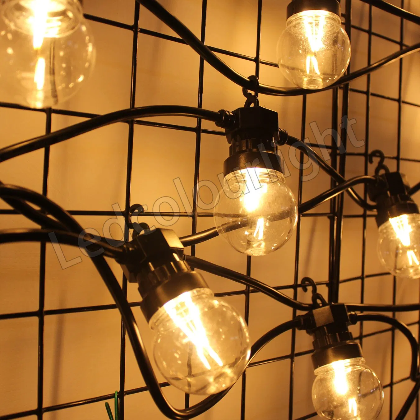 G50 Festoon Bulb Light DMX Warm White 2700K Custom Filament LED Bulb Light Decoration