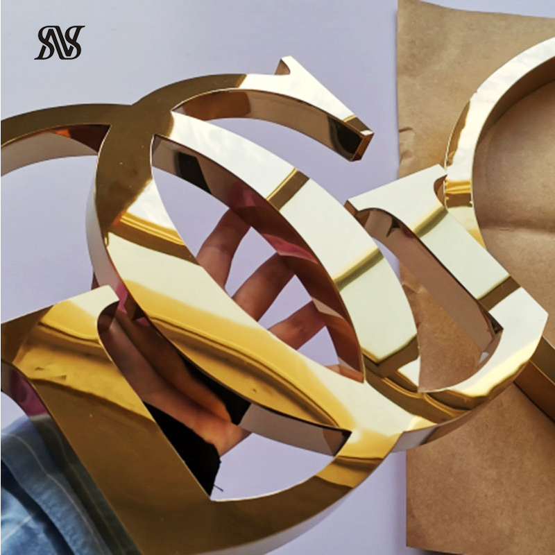 Stainless Steel Sign Custom Metal Office Sign for Beauty Salon Branding