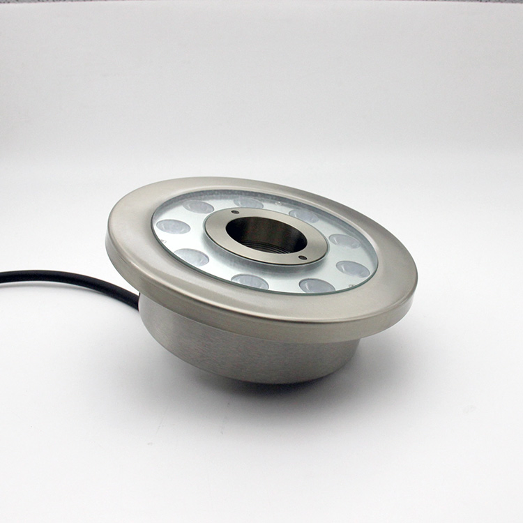 IP68 Stainless Steel Submersible 12V 24V DMX RGB Underwater LED Fountain Light