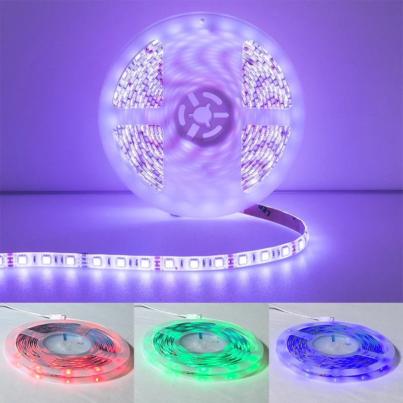 Holiday Ambient Light APP or WiFi 24V Remote Controlled Flexible SMD5050 2835 RGB LED Smart Home Light LED Strip Light