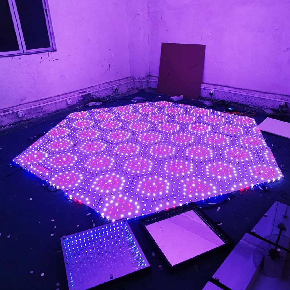 P30 64 144 225 Pixels Video Magnetic Interactive Wireless Tempered Glass for Sale Lighting Floor Dancing Stage Party Stage Light