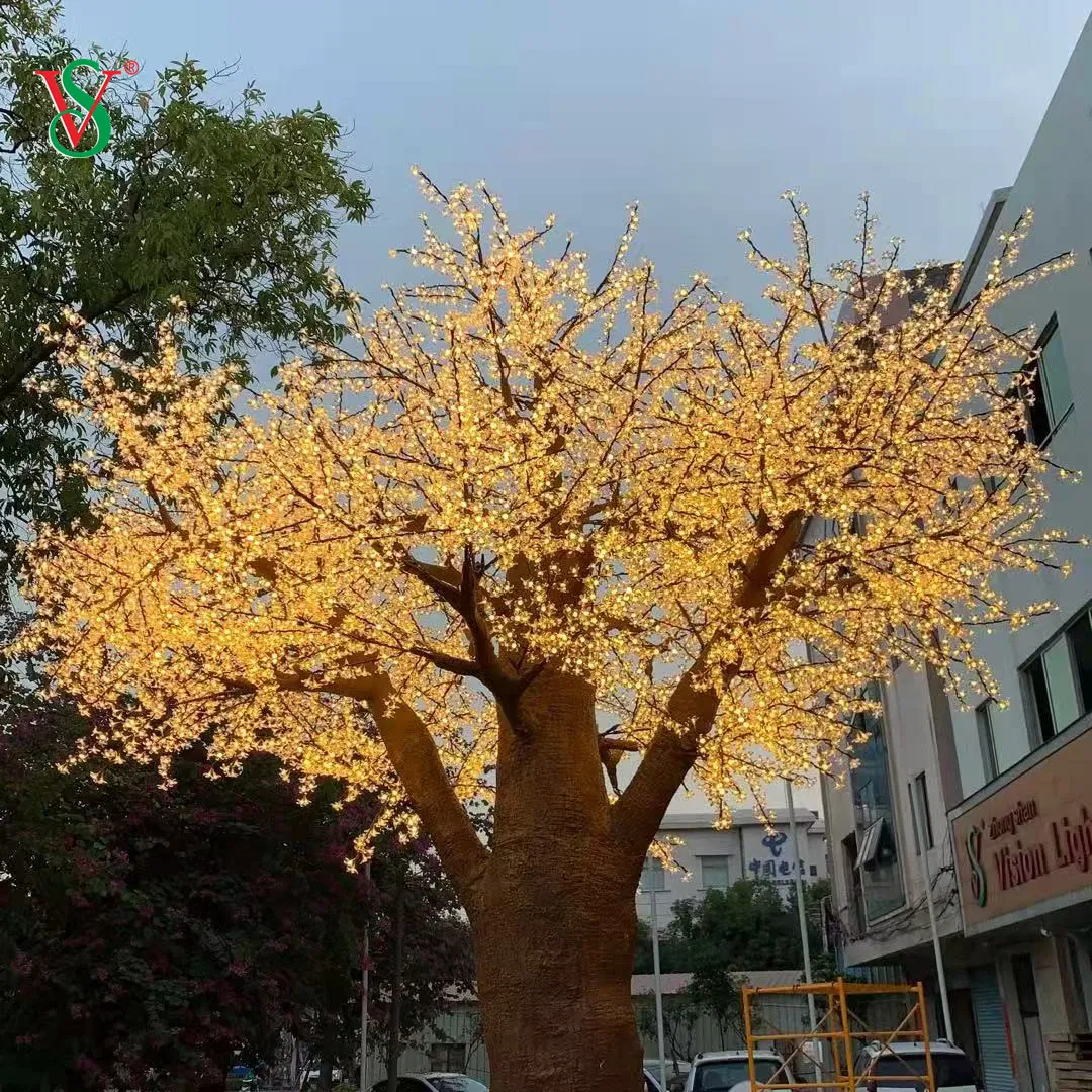 Large Fake Illuminated Cherry Blossom Tree for Outdoor Decoration
