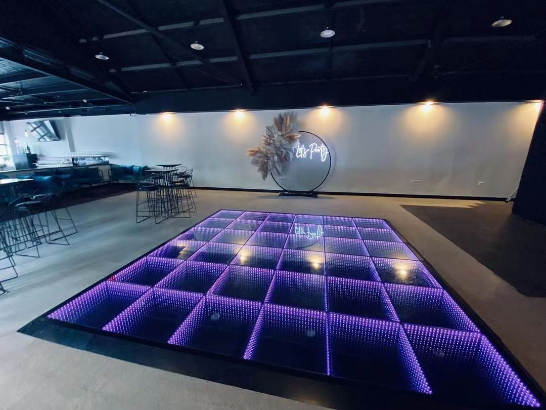 Magnetic LED Dance Floor Wedding Portable 3D Interactive Dance Floor Light