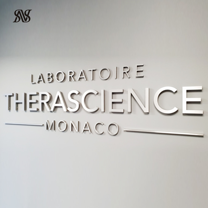 Personalized Company Sign Wall Mounted Stainless Branding 3D Metal Letters Any Font