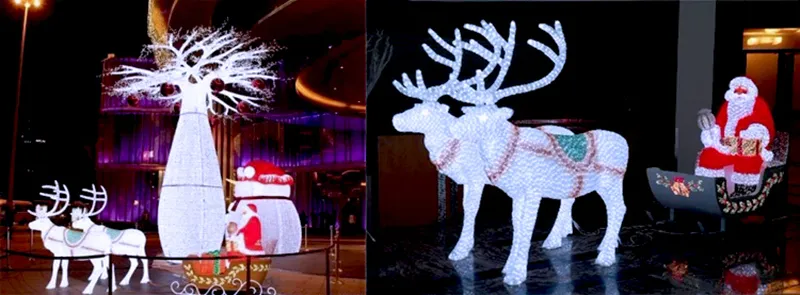 Reindeer Sleigh LED Light