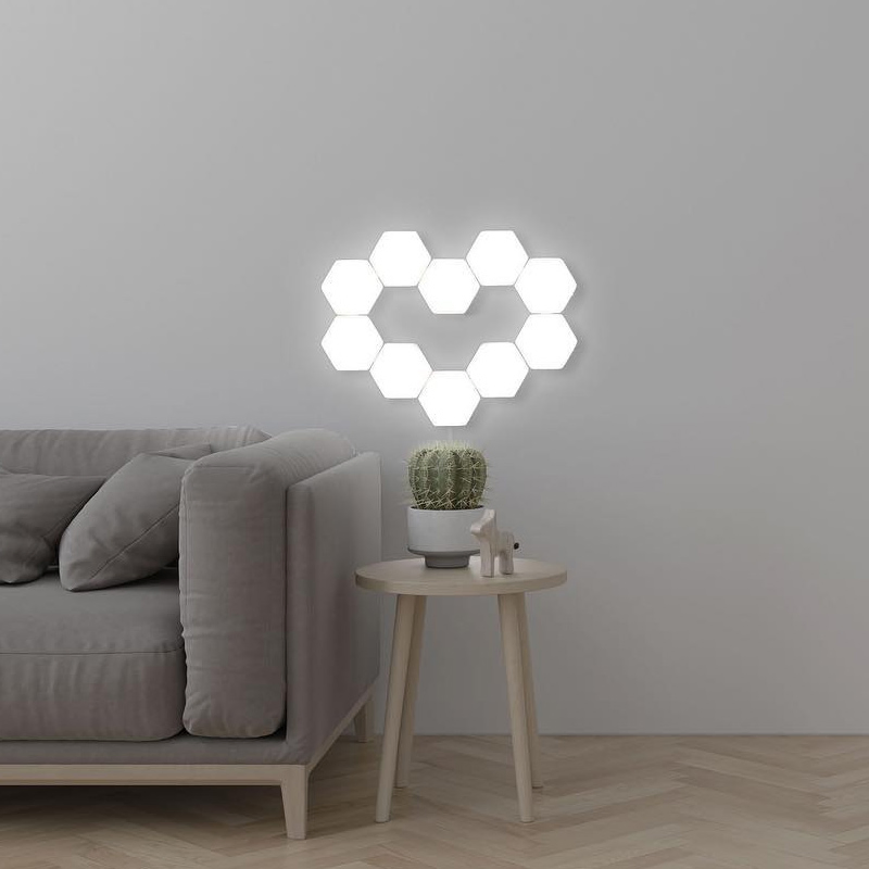 DIY Wall Lamp Touch Switch Quantum Lamp LED Hexagonal Lamps Modular Creative Wall Light (WH-RC-24)