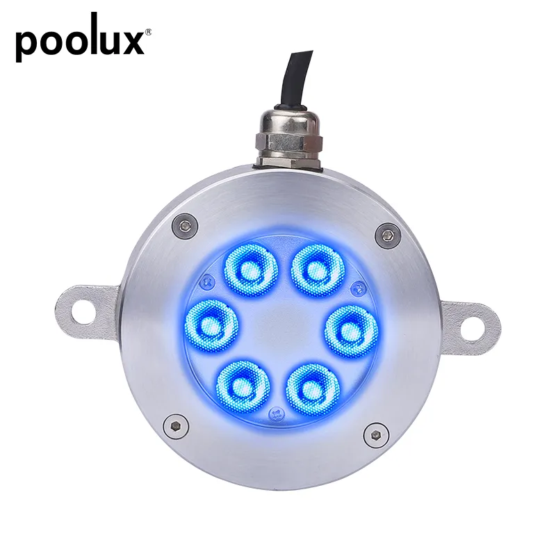 316 Stainless Steel 18W 27W 36W Outdoor Nozzles Motif Submersible IP68 Low Voltage 12V 24V RGB RGBW DMX Pool LED Underwater Fountain Ring Lights