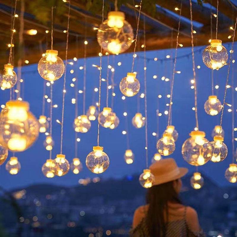 LED Star and Moon String Lights for Outdoor Camping for Christmas &amp; Ramadan Holiday Party Decorations