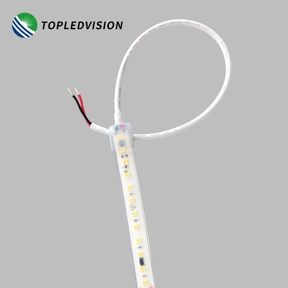 OEM ODM Flexible SMD 2835 High Volt LED Strip Light 220V 110V IP67 Waterproof Cutting 10cm 120LEDs/M 3000K 4000K 6500K for Outdoor Indoor