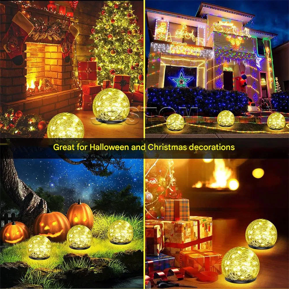 Commercial Plaza Ground Solar Spherical Ground Lights Colorful Wall Landscape Lights LED Underground Lights