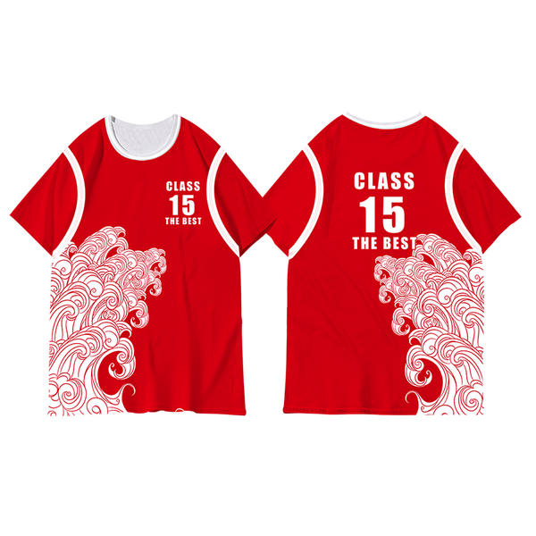 Wholesale Custom Full Body Sublimation Printed T Shirt Colorful Design Patterns Quick Dry for Team Events