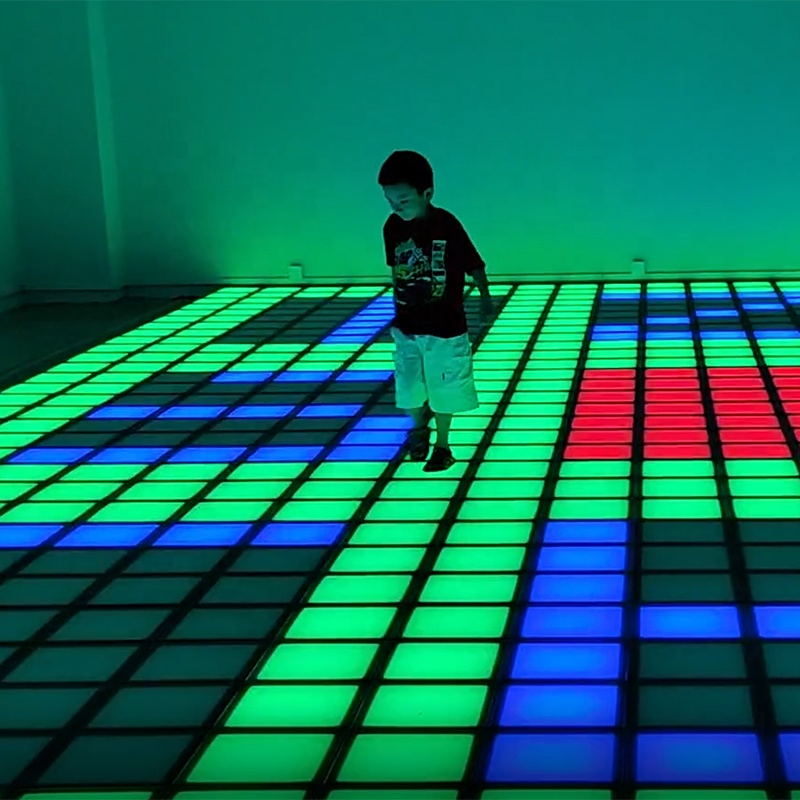 Interactive Light up Indoor Active Game Room Pressure Sensitive LED Floor Tile Games