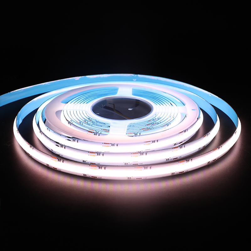 Digital RGB RGBCW Model COB LED Strip Light Running Chasing Effect Music Sync App Control