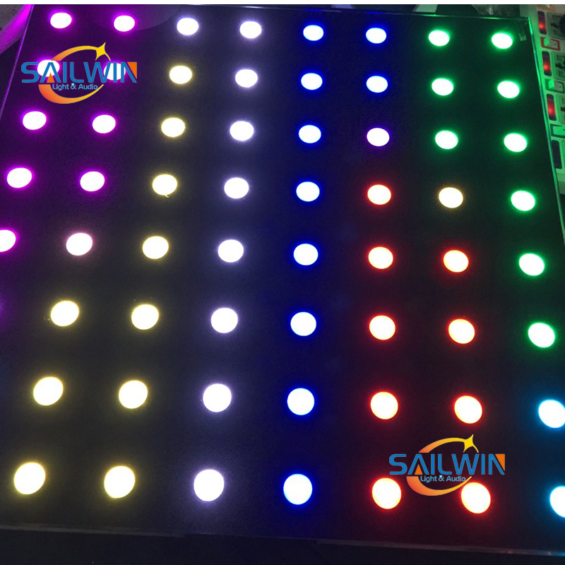 Interactive Digital Video LED Dance Floor Pixel 64 Stage Light