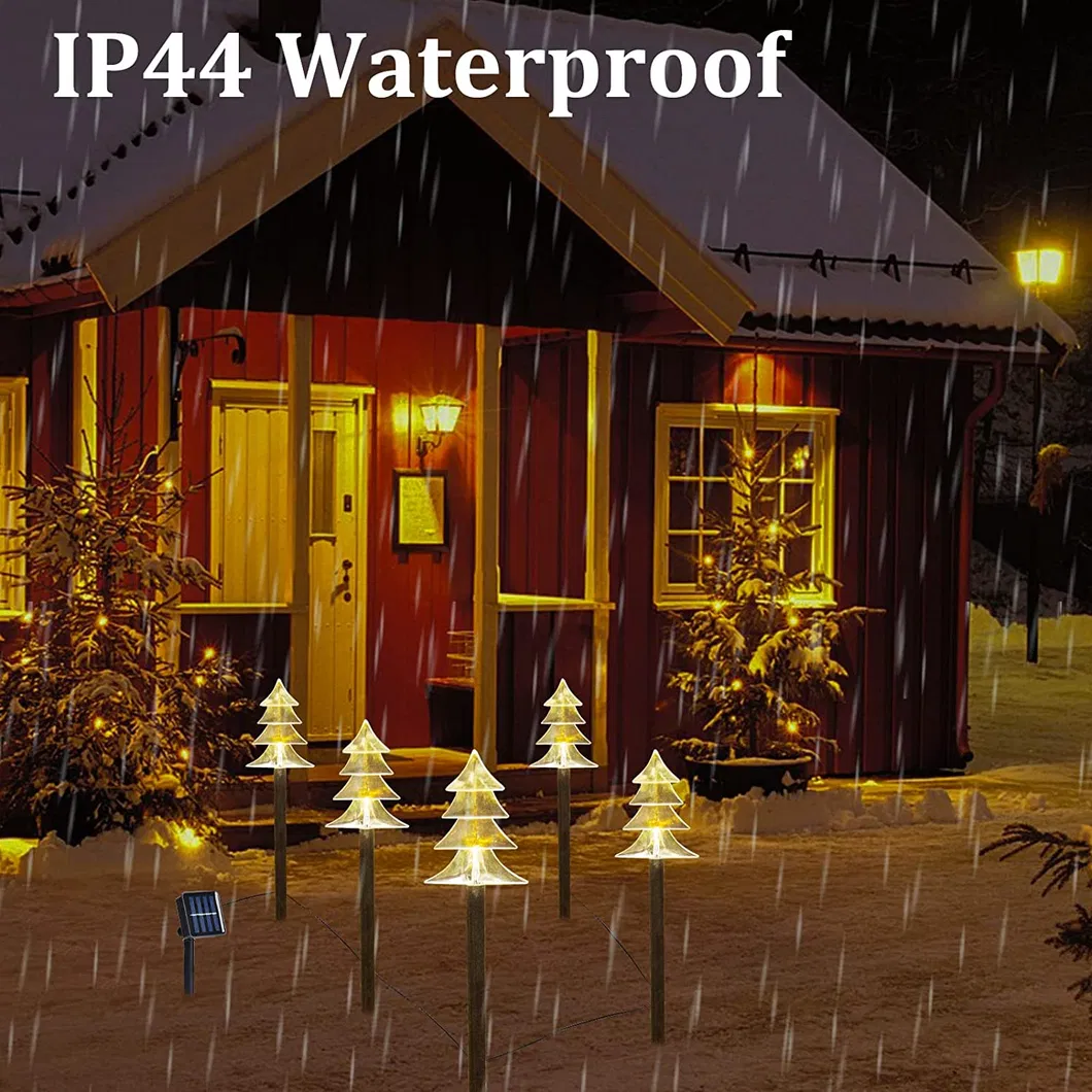 Solar Christmas Snowflake Lights