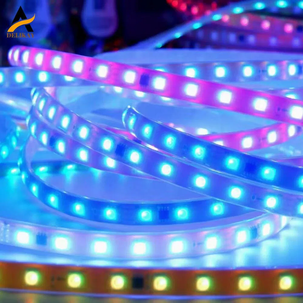 High Quality Silicone Extrusion IP68 RGB 5050 Bendable Tape Lights for Bedroom Stage Cabinet Kitchen DIY Lighting