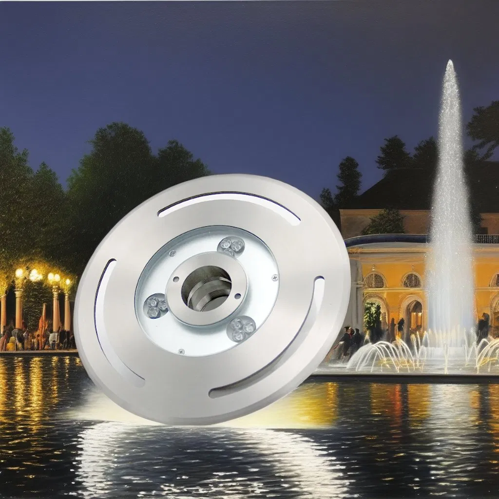Stainless Steel Outdoor Motif Submersible IP68 12V 24V RGBW DMX LED Underwater Fountain Nozzles Lights