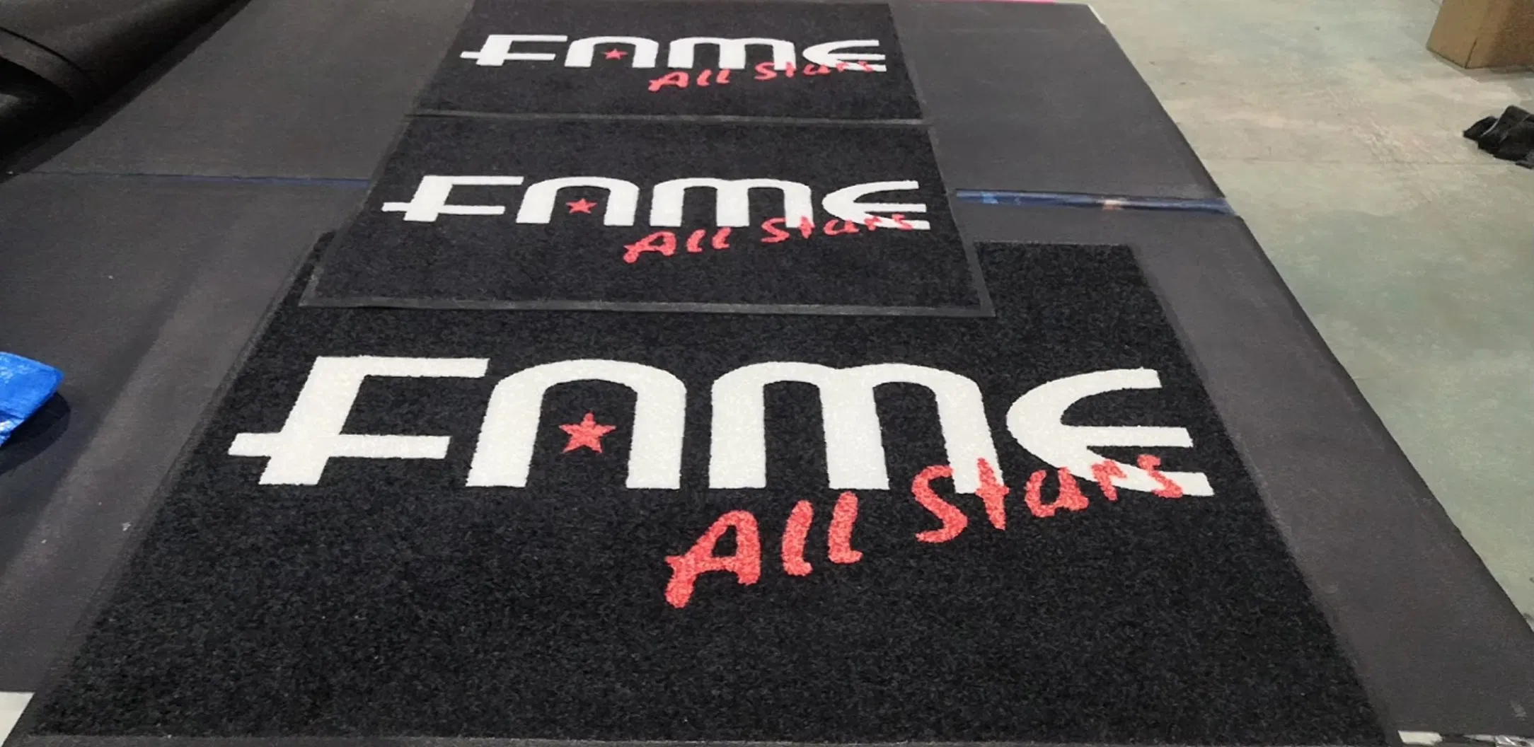 Sublimation Navidad Custom Rubber Mat Custom 3D Printed Logo Floor Mat Designer Doormat Outdoor Carpet