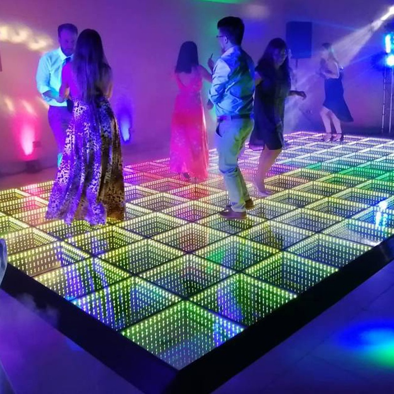 Popular Night Club Bar Disco Wireless Interactive 3D Dance Floor Light
