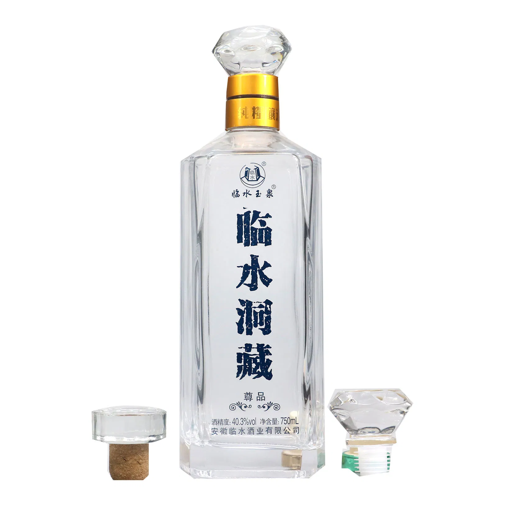 Economical Custom Design Vintage Milk Bottle Glass Empty Clear 750ml Vodka Brandy Whisky Glass Wine Liquor Bottle