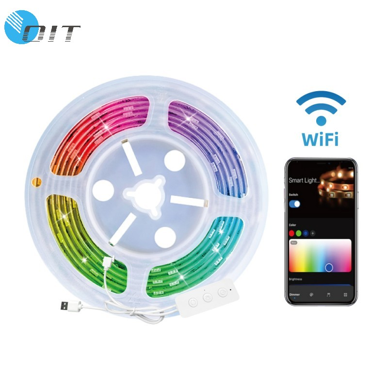 Smart Rgbic LED Light Strip with Remote and APP Control
