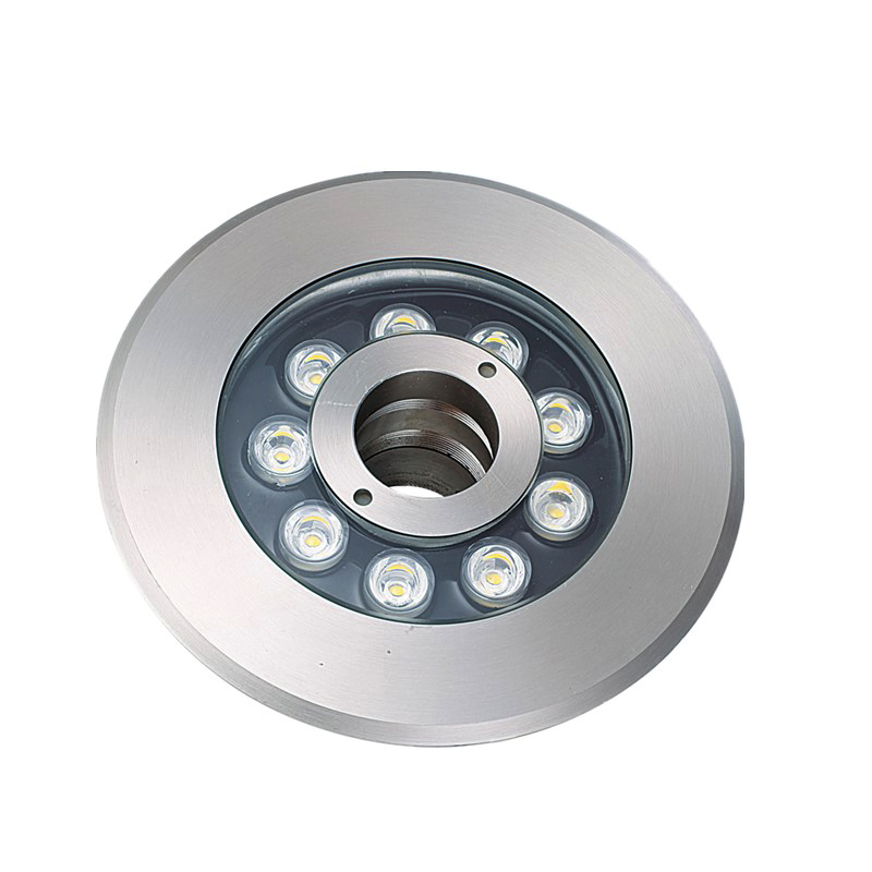 Outdoor Stainless Steel DMX Submersible IP68 Waterproof RGBW Underwater LED Fountain Lights