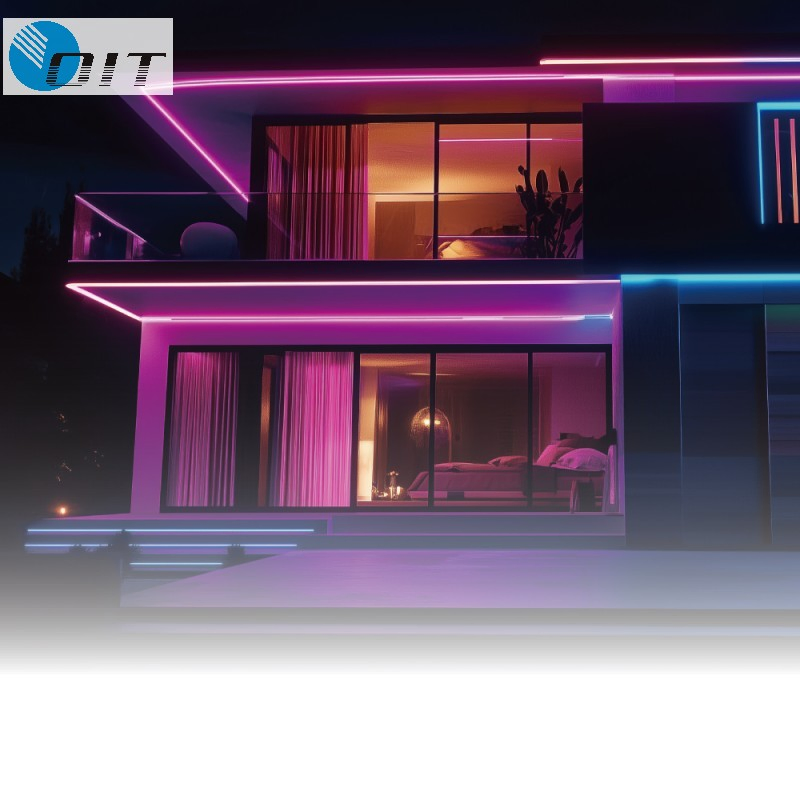 Color-Changing RGB LED Strip Light with Adjustable Length