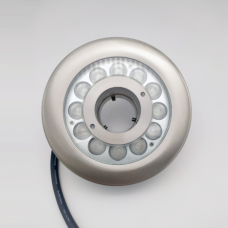DMX Submersible IP68 Jet Underwater Laminar Recessed Ring LED Fountain Nozzle Light