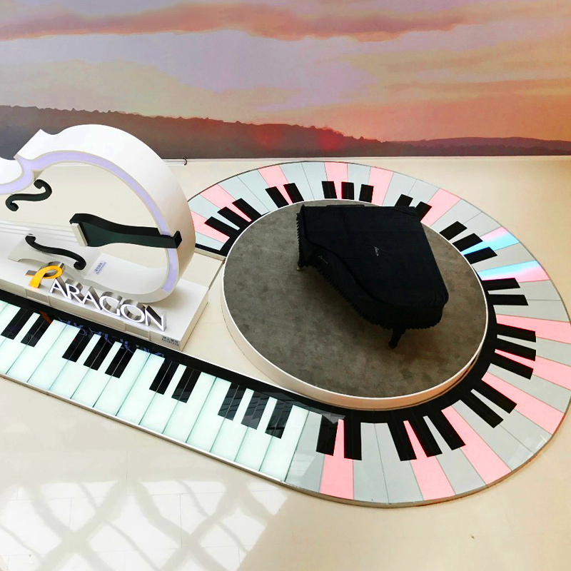Giant LED Foot Piano Induction Sound Floor Lamp Interactive Ground Luminous Floor Tile Music Floor Piano Light