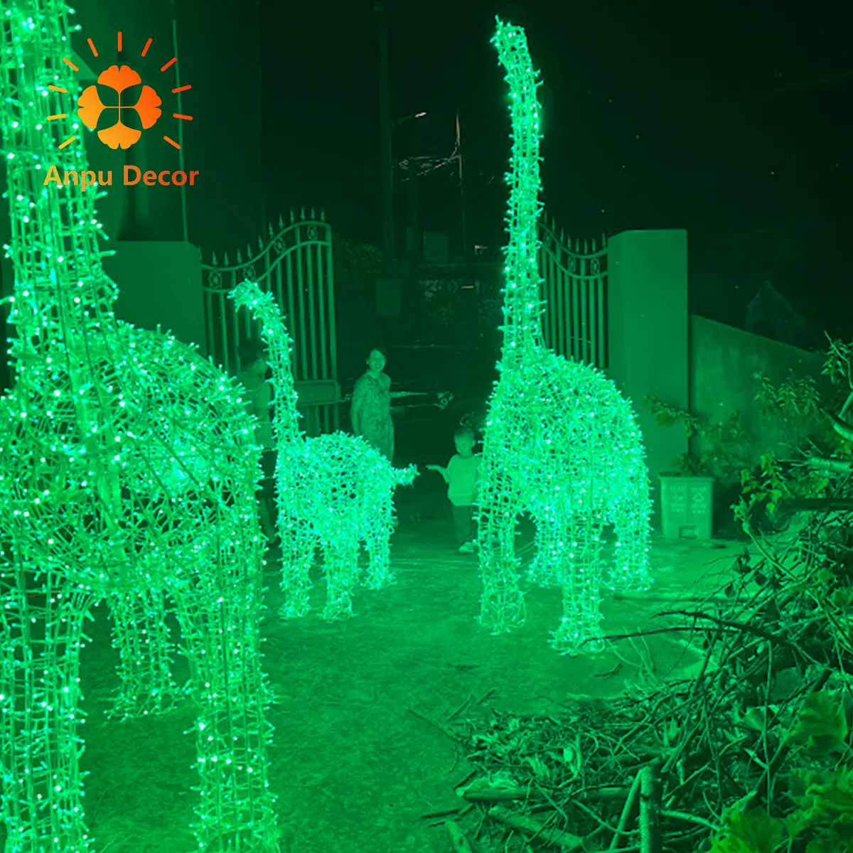 2023 New Commercial Motif Light Holiday Dinosaurs Festival Lantern Decoration Artificial Animals Christmas Waterproof