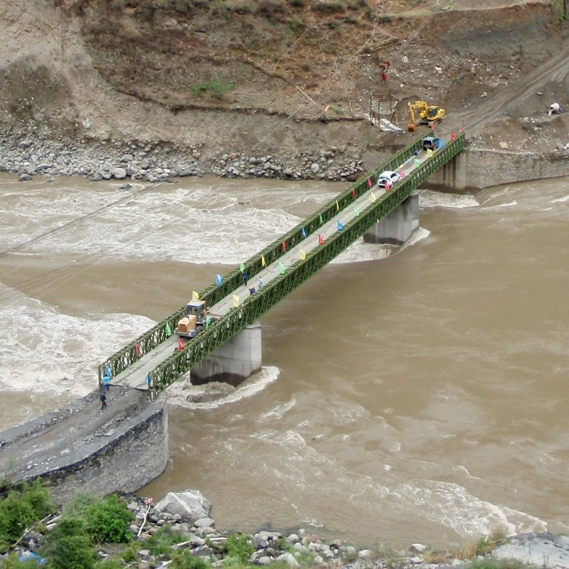 Compact 200 Bailey Steel Bridge Construction Price Professional Pedestrian Panel