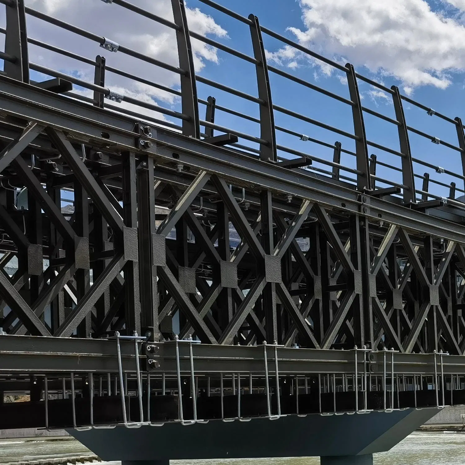 Low Cost Steel Prefabricated Portable Bailey Bridge for Emergency Purpose