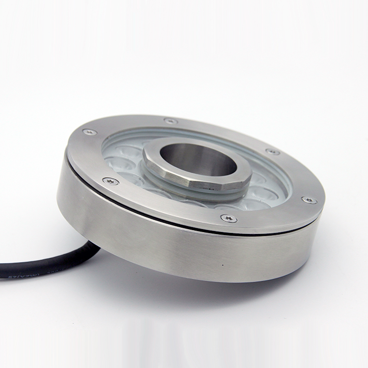 Stainless Steel Outdoor Floating DMX RGB Submersible Waterproof Underwater LED Fountain Light