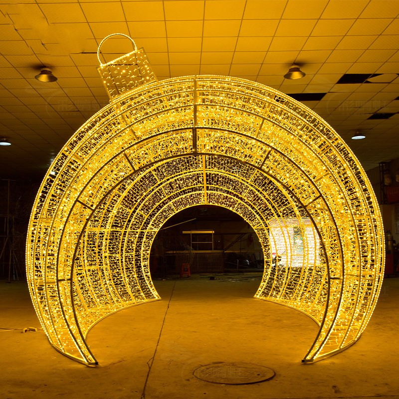 New Style Indoor and Outdoor Large Ramadan Eid Moon Decorations Lights for Shopping Mall