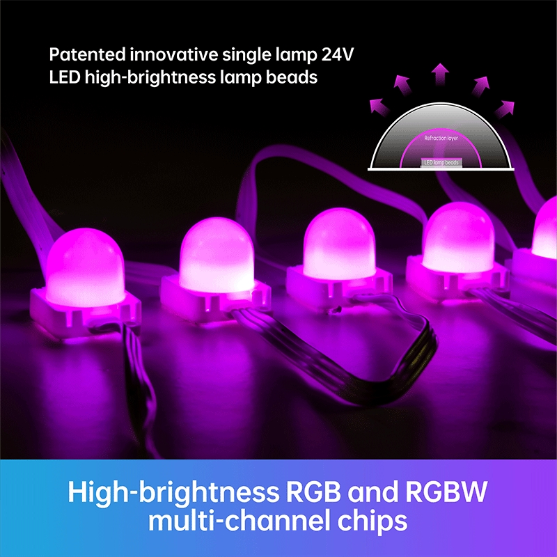 APP Controlled Smart DIY LED RGB Pixel Strip Light IP67 Rated for Home Party Christmas Decoration