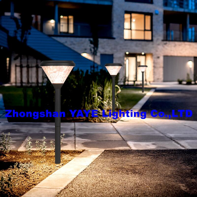 Yaye CE Hot Sell Competitive Price Aluminum Outdoor 50W LED Garden Landscape Lights Park Mini Lawn Pathway Spike Stake Solar Light Factory Supplier Manufacturer