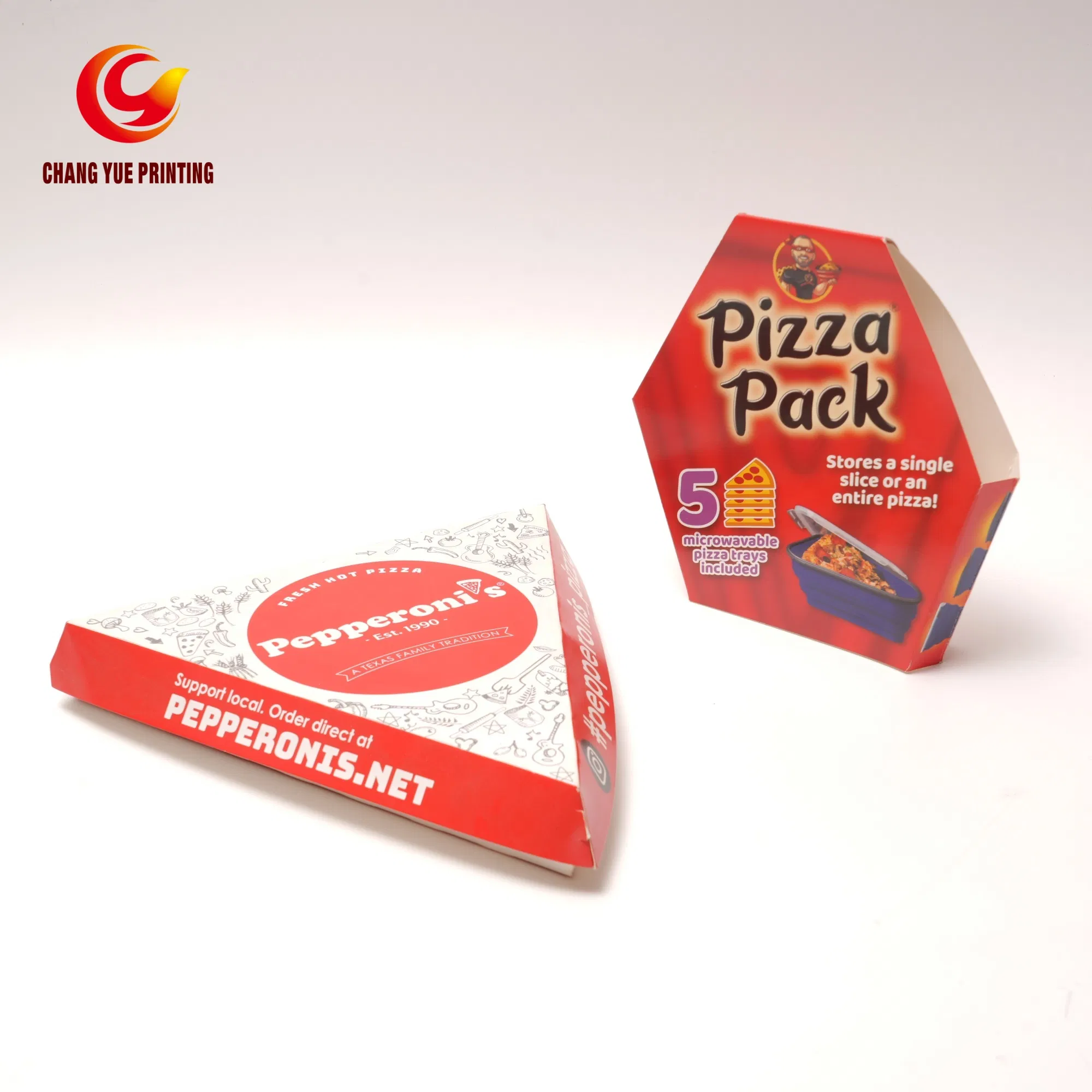 High Quality Disposable Packaging Individual Single Triangle Slices Pizza Box