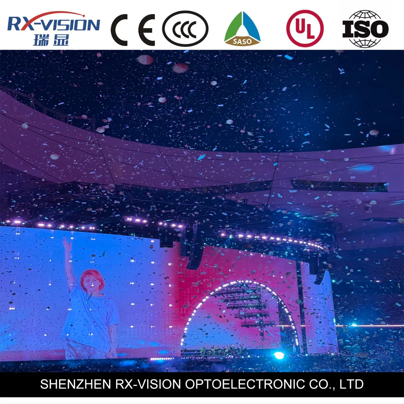 P2.97 500*1000 Rental Outdoor Concert Music Festival LED Screen Wall LED Display
