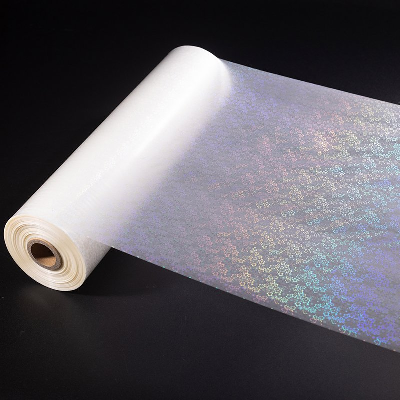Custom BOPP Flower Thermal Lamination Film Transparent Holographic Laminated Film