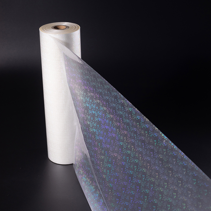 Custom BOPP Flower Thermal Lamination Film Transparent Holographic Laminated Film